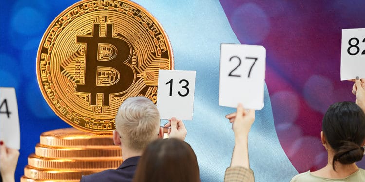 personas participan subasta bitcoins incautados francia