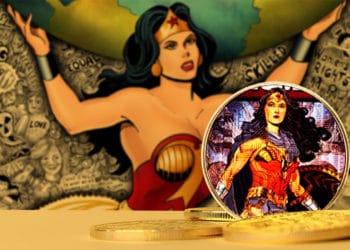 token coleccionable mujer maravilla DC comics