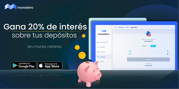 Servicio de depósitos con intereses de la wallet Monedero