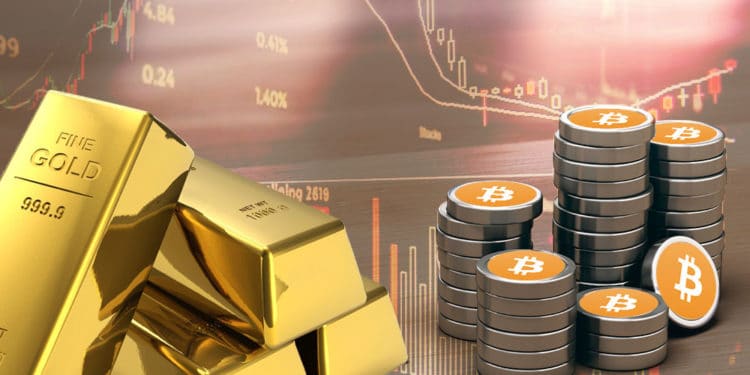 lingotes oro bitcoin
