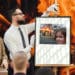 Subasta de “Disaster Girl” en llamas con Disaster Girl en primer plano. Composición por CriptoNoticias Fuentes: Disaster Girl /  knowyourmeme.com  ;  maxkuk  /  unsplash.com  ;  Jcomp  /  elements.envato.com  ;  AnnaStills  /  elements.envato.com .