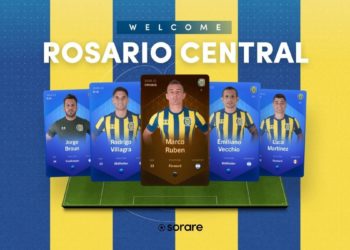 Rosario Central llega a la plataforma de fútbol fantasy con NFT de Soare. Fuente: Sorare.