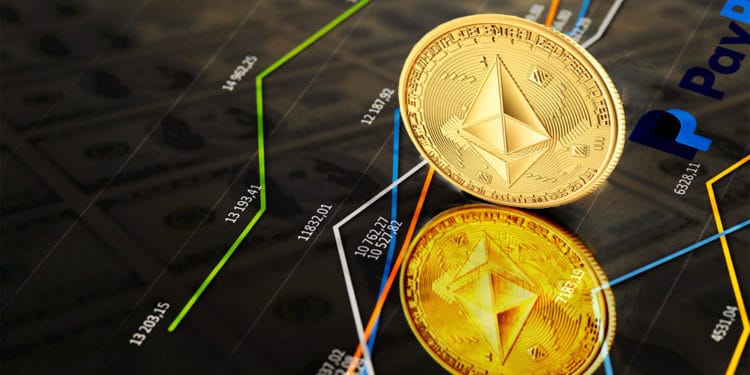 ethereum supera capitalización paypal aumento precio criptomoneda