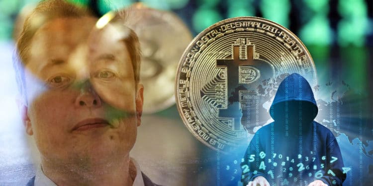 Bitcoins Elon Musk y hacker.