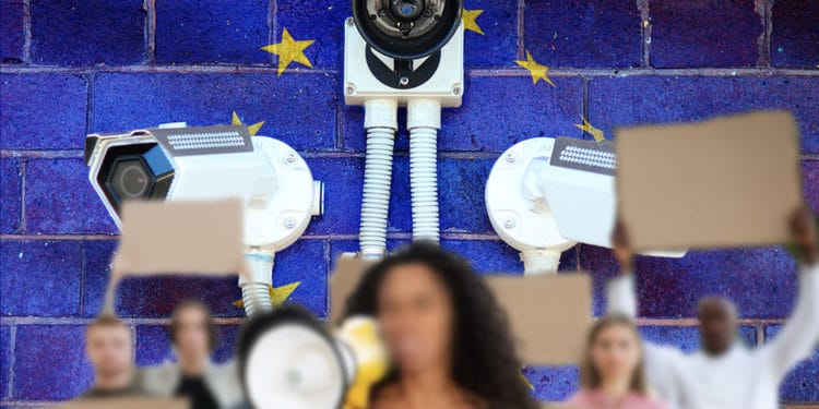protesta Europa vigilancia biometrica vulnerabilidad privacidad
