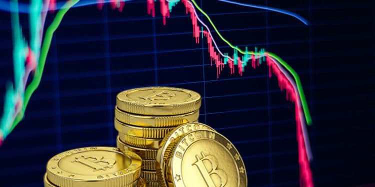 El precio de bitcoin en las últimas 24 horas tuvo un nuevo retroceso que rompió el soporte de USD 40.000. Composición por CriptoNoticias Fuentes:  avanti_photo   /  elements.envato.com  ;  pngegg  /  pngegg.com .