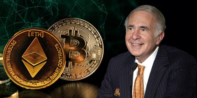 Carl Icahn con bitcoin y ether.
