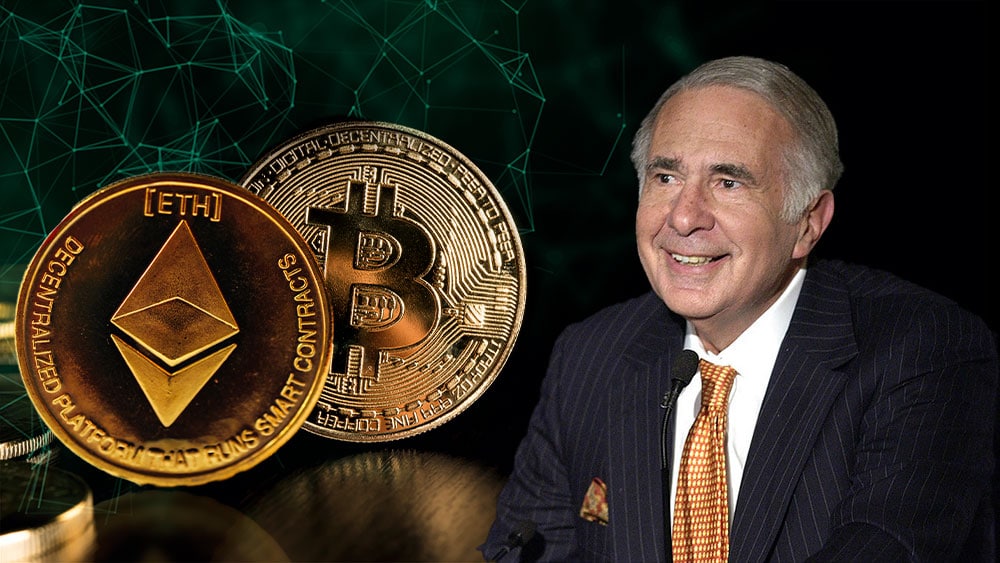Carl Icahn con bitcoin y ether.