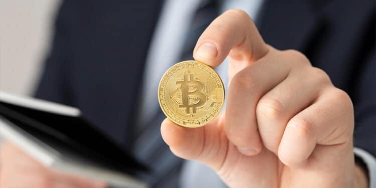 Bitcoin y ejecutivo.