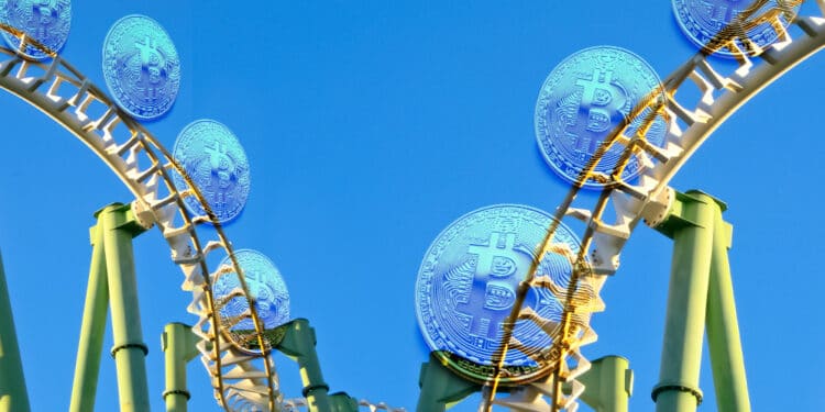 Montaña rusa de bitcoin.