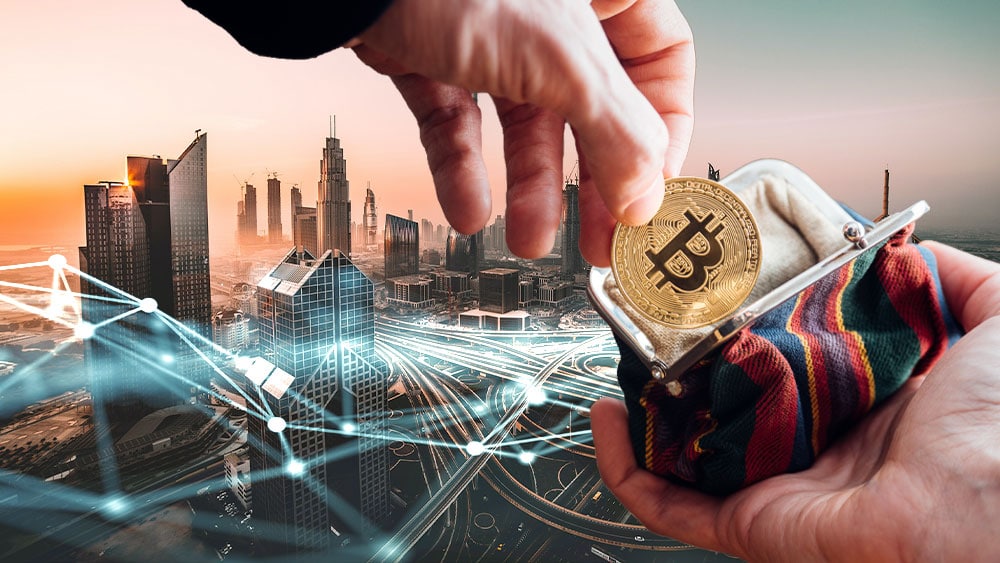 La alianza contribuirá a impulsar el crecimiento en el sector de las criptomonedas y mejorar el uso de blockchain en Dubai. Composición por CriptoNoticias Fuentes:  david__r  /  unsplash.com  ; kjpargeter /  freepik.es  ;  tataks  /  elements.envato.com .