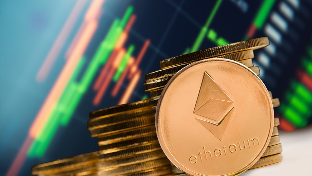 La apreciación de ether no se detiene y ya casi llega a los USD 4.000, tras dos semanas de crecimiento. Composición por CriptoNoticias. NOMBRE DEL AUTOR / elements.envato.com; macondoso / elements.envato.com; duallogic / elements.envato.com.