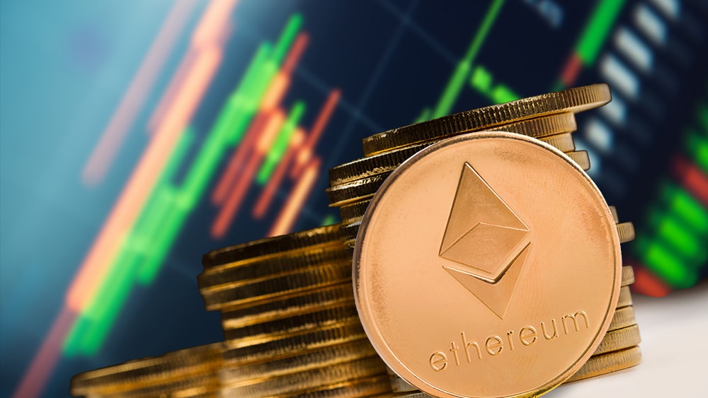 La apreciación de ether no se detiene y ya casi llega a los USD 4.000, tras dos semanas de crecimiento. Composición por CriptoNoticias. elements.envato.com; macondoso / elements.envato.com; duallogic / elements.envato.com.