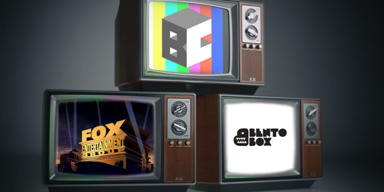 Bento Box, Fox y Block Chain en televisores antiguos.