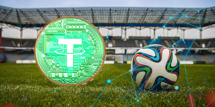 Estado de fútbol y Tether.