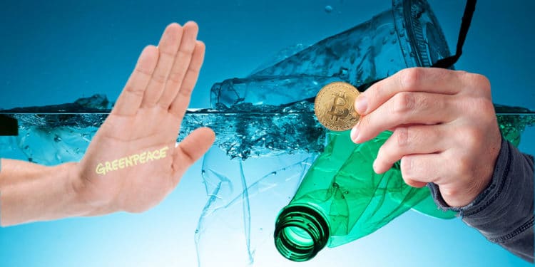 Greenpeace rechaza pagos en bitcoin.