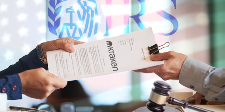 IRS solicita datos usuarios exchange criptomonedas kraken EE UU