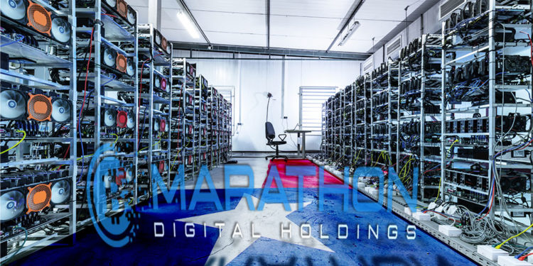 instalación granja minería bitcoin texas marathon holdings