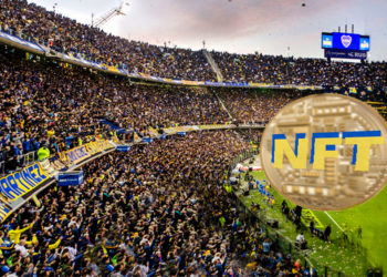 Estadio de Boca Juniors con moneda NFT.