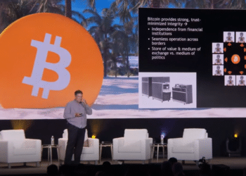 Captura de pantalla de la conferencia de Nick Szabo.