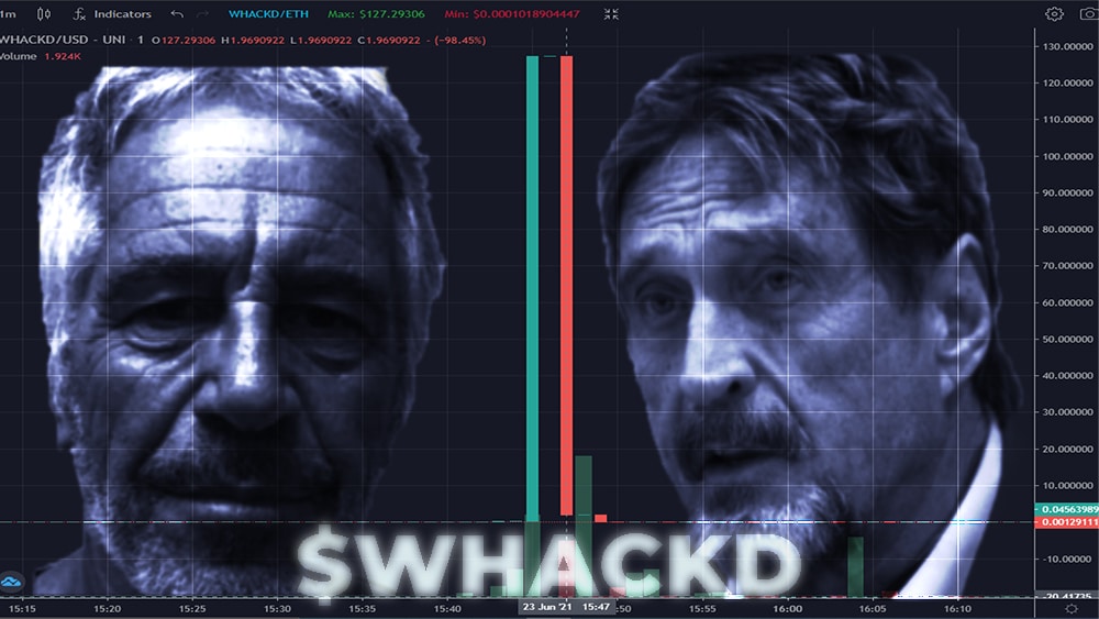 token $whackd Epstein muerte john McAfee