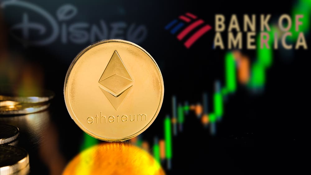 aumento valor mercado ethereum mayor valor disney bank of america