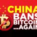 Moneda bitcoin prohibida en China otra vez