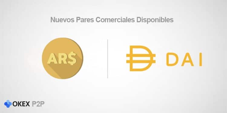 OKEx P2P incluye DAI en Argentina