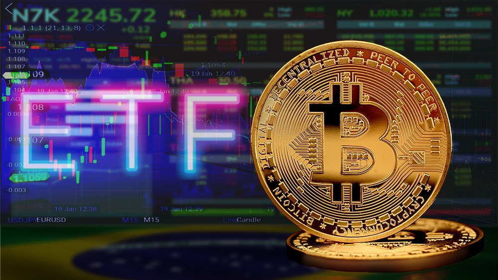 ETF y itcoin con gráficos.