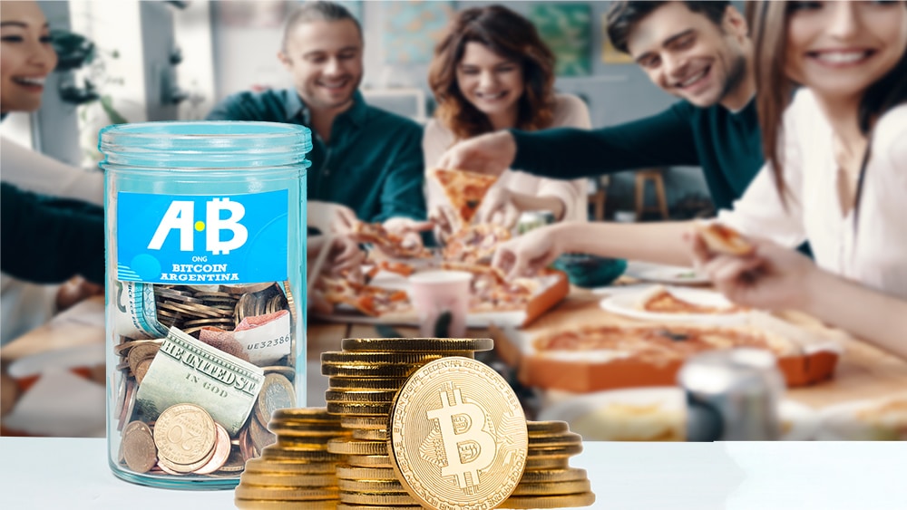 ong bitcoin argentina recaudación donación bitcoin pizza day