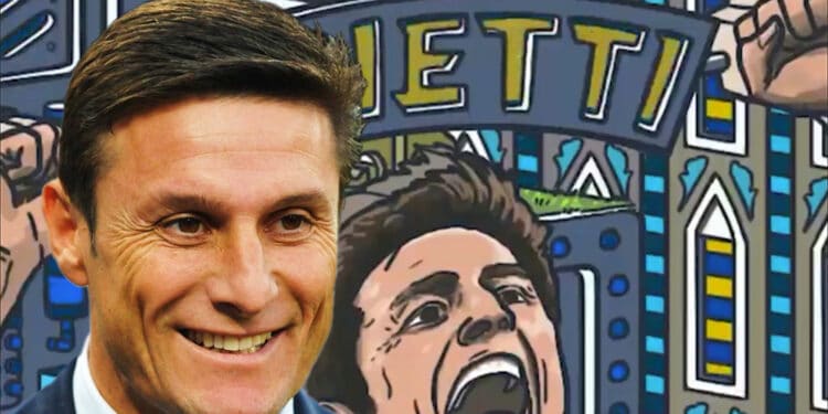 Cartel de Zanetti y su rostro.