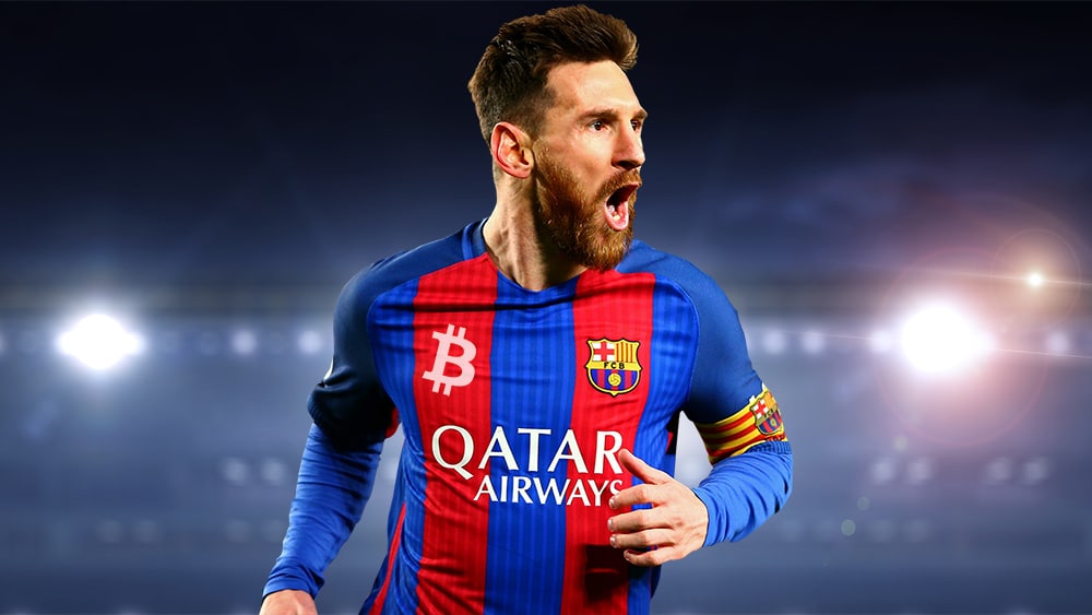 exchanges criptomonedas publicitarse camiseta barcelona FC