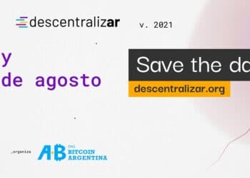 Almanaque mostrando los días 19 y 20 de agosto del Evento Descentralizar en Argentina