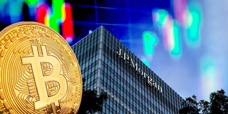 JP Morgan y BTC.