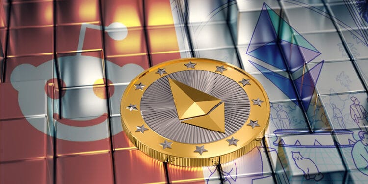 Ethereum y Reddit con moneda ether.