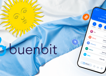 Buenbit permite adquirir bitcoin, ether y DAI con pesos argentinos y dólares estadounidenses. Composición por CriptoNoticias Fuentes:  FabrikaPhoto  /  elements.envato.com  ;  buenbit.com .