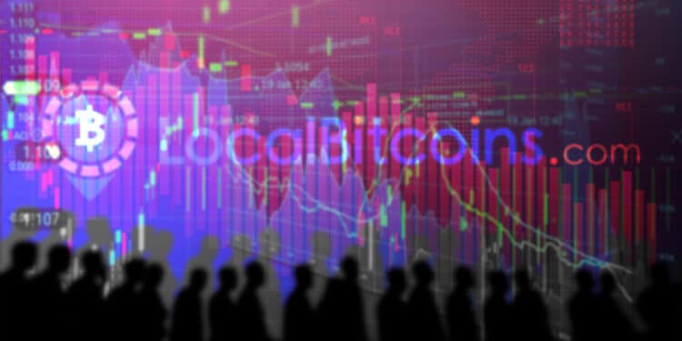 disminución usuarios exchange criptomonedas mercado p2p localbitcoins