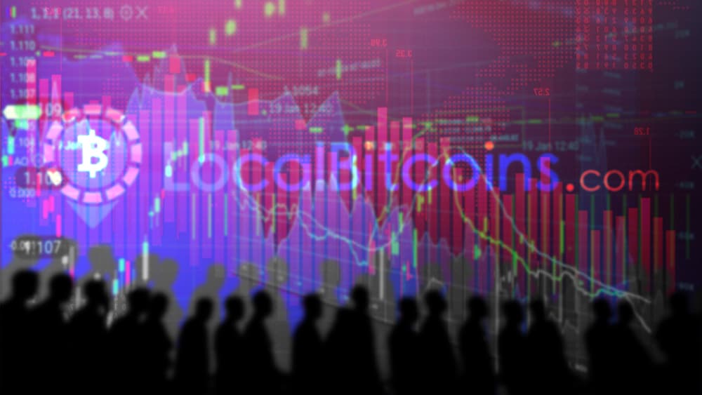 disminución usuarios exchange criptomonedas mercado p2p localbitcoins