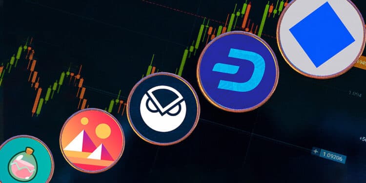 criptomonedas mejor desempeño mercado waves dash gnosis decentraland SLP