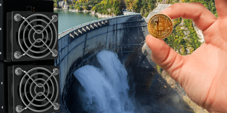 Represa, minero, BTC.