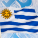 Uruguay bandera y BTC.