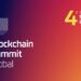 Pancarta promocional del evento Blockchain Summit LatAm