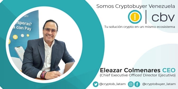 Foto de nuevo dueño y CEO de Cryptobuyer Venezuela