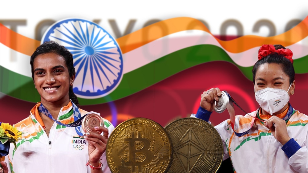 medallistas olímícos india recibiran criptomonedas bitcoin ether