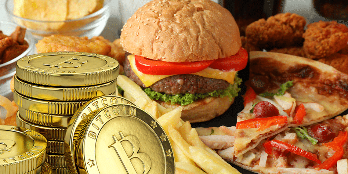 BTC entre hamburguesas y pizzas.