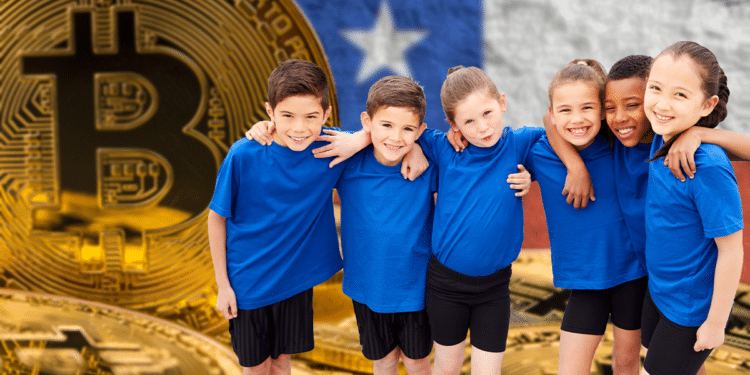 Niños y BTC con bandera de Chile.