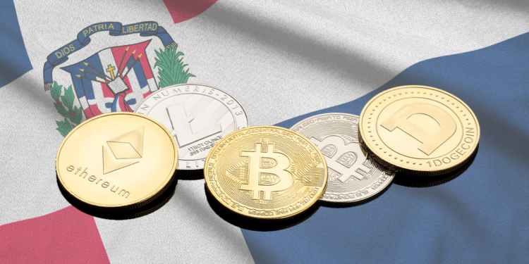 En República Dominicana, las criptomonedas no tienen curso legal, aclara el Banco Central.   Composición por CriptoNoticias. Fuentes:  twenty20photos /  elements.envato.com  ;  formatoriginal /  elements.envato.com .
