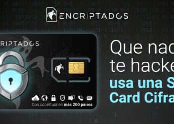 Pancarta promocional de la SIM Card de Encriptados