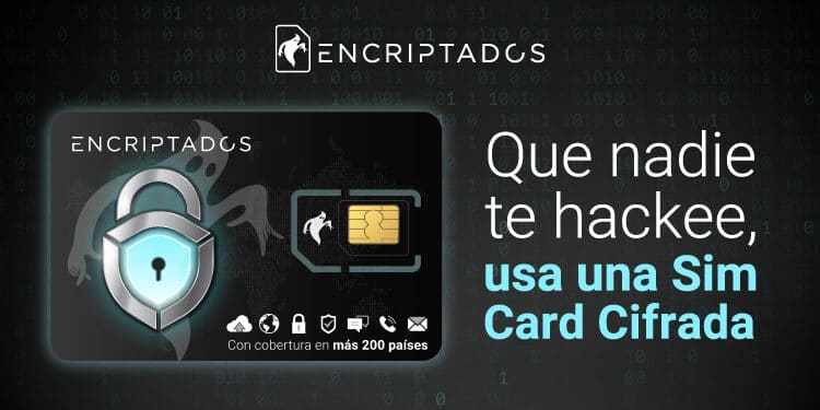 Pancarta promocional de la SIM Card de Encriptados