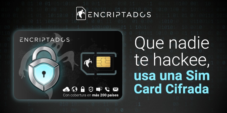 Pancarta promocional de la SIM Card de Encriptados